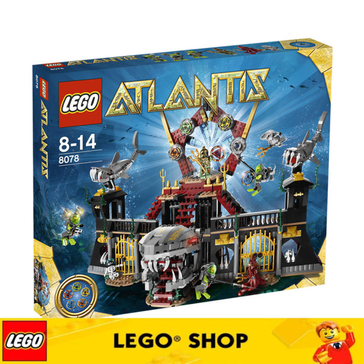 【100% Original】 LEGO® Atlantis Deep Sea Treasure Hunt LEGO® 8078 Gate of Atlantis Assembled blocks out of printEducational toys High-end toys Genuine Lego