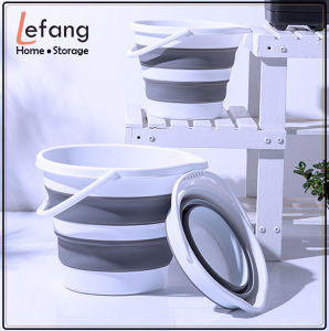 Lefang Collapsible Pail Bucket Portable Folding Water Container for Hiking Backpacking Camping and Outdoor Survival