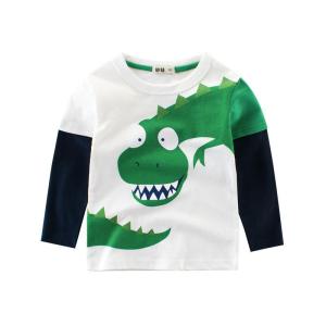 Kids Children T-shirt for 1-10 years old boys girls Long sleeve Dinosaur graphic printed / Baju kanak-kanak budak lelaki perempuan lengan panjang dengan cetakan grafik dinosaur