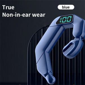 BONINE New V19 Bluetooth Headset Bone Conduction Ear Hanging Type Non-In-Ear Digital Display Business Sports Open Type