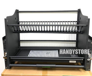 *** The New Black Luxury Stainless Steel Up and Down Storage Kit with Dish Rack/ Pull Down Rack for Kitchen Cabinet