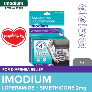 Imodium Complete Relief  2mg 6s – Multi-symptom Diarrhea Relief Medicine Loperamide + Simethicone