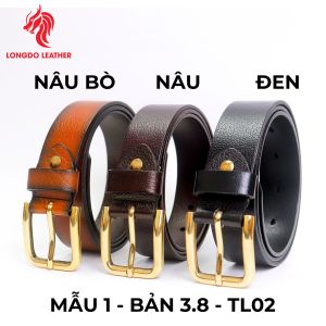 Thắt lưng da trâu da thật bảo hành 5 năm thương hiệu Longdo Leather - TL02