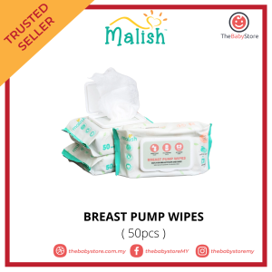 Malish Breast Pump Wipes - 50pcs