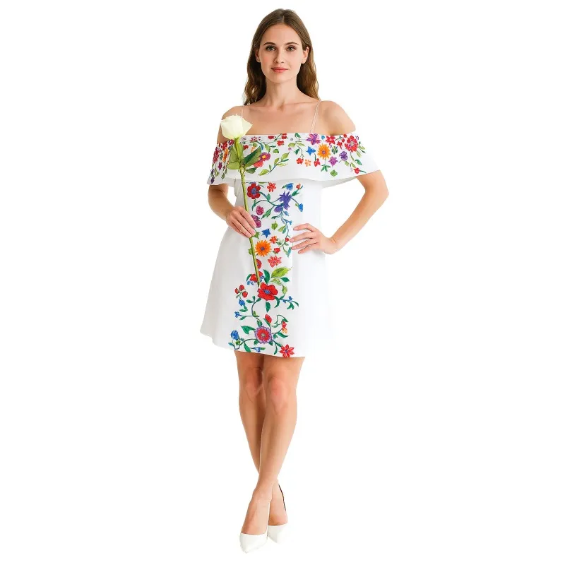 princess polly baby blue dress Mexico Flag Dress / Mexican Colors / well-fitting Dress M main image 1