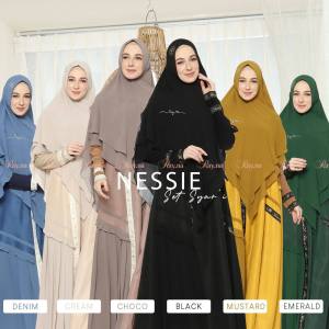 Nessie Set by Rayna: Desain Gamis Syari Elegan