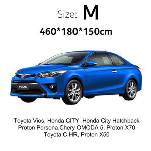 Honda Civic car cover waterproof Extra thick Silver penutup kereta car cover sun protection car protector cover 3 layer car cover 盖车布 防晒 车衣