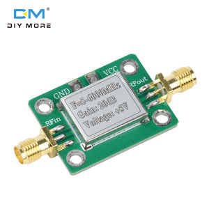 Diymore DC 5V โมดูล RF อัลตร้าไวด์แบนด์เครื่องขยายเสียงปานกลางพร้อมเคสป้องกัน5-6000MHz (20dB)