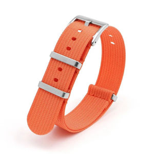 Replacement One Piece of Nylon Watch Strap 20mm 22mm Long Canvas Fabric Watch Band Wrist Bracelet Steel Buckle Belt