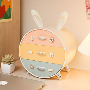 Hộp đựng kẹp tóc trẻ em để bàn kiểu ngăn kéo nhiều tầng hộp đựng mỹ phẩm và trang sức cho nữ sinh ký túc xá