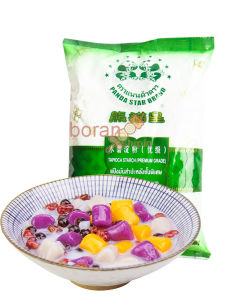 Panda Star Imported Tapioca Flour 500g Taro Ball Flour Starch Bubble Milk Tea Balls Homemade Household Edible Ingredients淀粉/西米露500g