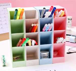 Rak pulpen 4 sekat rak organizer serbaguna tempat alat tulis & make up