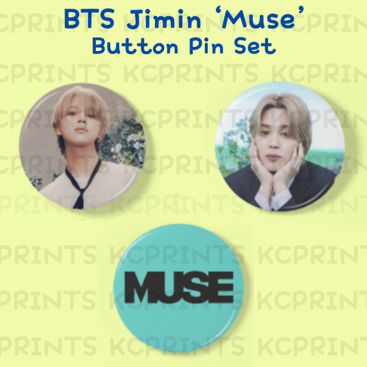 Muse Button Collection BTS Jimin Muse Button Pin Set Fanmade Can Badge | Lazada PH