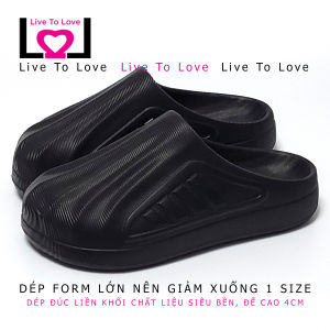 Dép nam bít mũi đúc liền khối siêu nhẹ đế cao 4cm DUWA - Hàng chính hãng - LN355