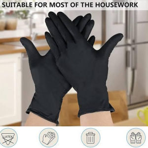 Black Gloves for Food Preparation Cooking 20pcs LAZ2