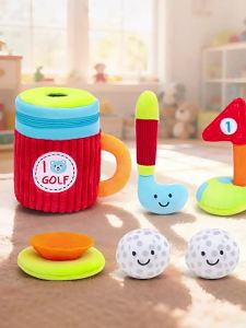 aipinqi Bộ đồ chơi golf cho bé mẫu mới đồ chơi tương tác cha mẹ - con đồ chơi vận động cầm nắm cho bé giáo cụ.