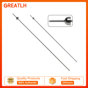 GREATLH Temporary Reduction-Plate Holding Threaded Pins 1.2mm 1.5mm Ball Head Fixation Needle Veterinary Orthopedic Surgical Instruments