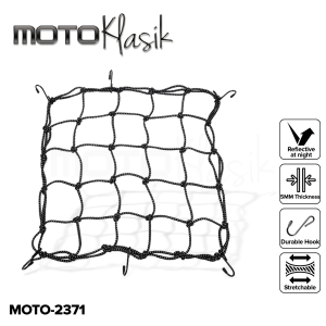 MOKOTO REFLECTIVE CARGO HELMET NET MOTO-2371 / UNIVERSAL ANTI-BREAKING 6 HOOKS SPIDER NET FOR MOTORCYCLE