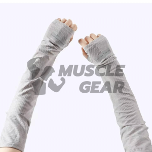 ปลอกแขนกันแดด UV ผ้าไหมน้ำแข็ง ป้องกันรังสียูวี free size เนื้อผ้านุ่ม ใส่สบาย สําหรับขี่จักรยาน ใส่ได้ทั้งชายและหญิง