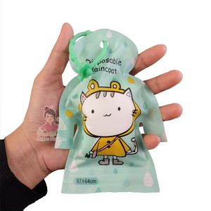 Jas Hujan Ponco Hello Sun Disposable Transparant Anak & Dewasa Sekali Pakai