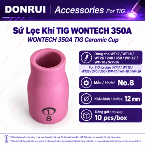 Sứ Lọc Wontech 350A WON Korea Dùng Cho Lọc Khí Thoát khí Mỏ Hàn TIG WT17/18/26/240/350 WP-17/18/26