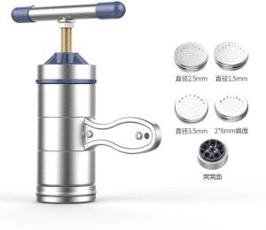 (Ready Stock) Free 5 tools maker Pressure Noodle Machine Pasta Maker Stainless Steel Manual Homemade