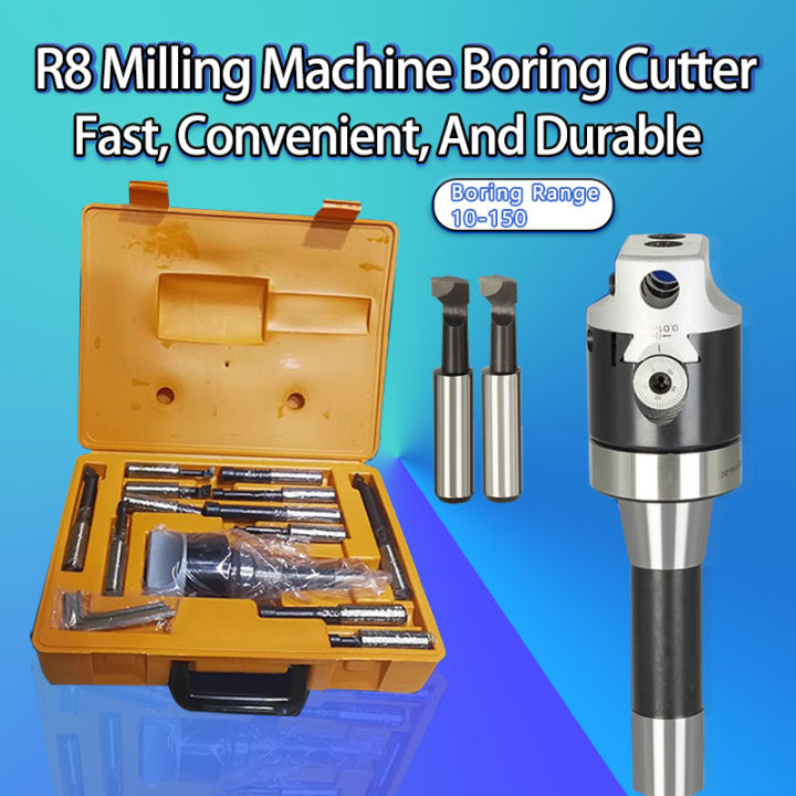 R8 Boring Tool Milling Machine Boring Head Set 4 Inch R8 Blade Boring ...