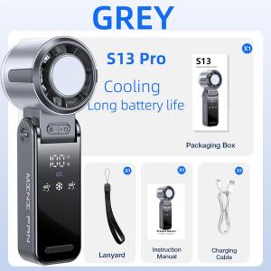 【24-Hour Ship】Electrolux S13 Mini Handheld Fan Lipat TEC Cooling 100 Speed Strong Wind Silent USB Rechargeable Kipas Tangan
