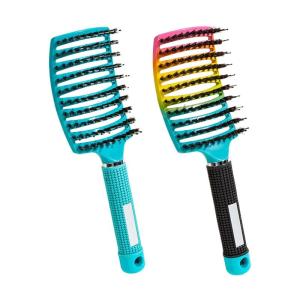 Scalp Massage Comb Bristle Nylon Hair Brush for Women Wet Curly Detangling Hairdressing Styling Barber Tools