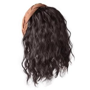 Cô Gái hairpiece tóc nối hairband coser mũ nón chignons hiển thị khuôn mặt nhỏ đa năng tóc giả xoăn mặc hàng ngày