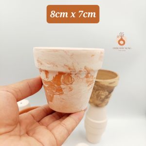 Chậu đất nung chậu sen đá - Ly gờ 87 miệng chậu 8cm chiều cao 7cm