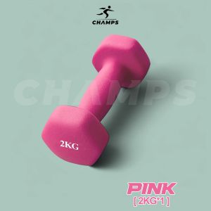 Champs Alat Fitness Barbel Dumbbell 1/2/3/4/5 KG Neoprone Premium Colorfull Cast iron + PVC