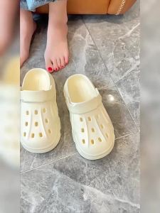 WomenS Soft Sole Cartoon CoupleS Clogs Thick Sole Outdoor Dual-Use Beach Slippers For Men Wear-Resistant And Height-Increasing