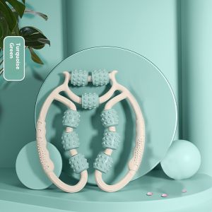 9-Roller Ring Leg Massager Muscle Relaxation and Slimming Device for Home Use Leg Exerciser Fitness Accessory Unique Ninewheel Design Comfortable Rollers