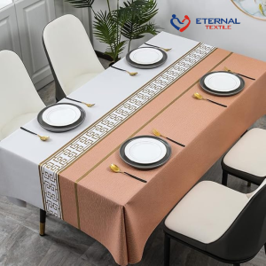 Rectangle Table Cloth Waterproof Vinyl Table Cloth Used for Family Restaurant Party Buffet Used for Dining Room Kitchen and Picnic