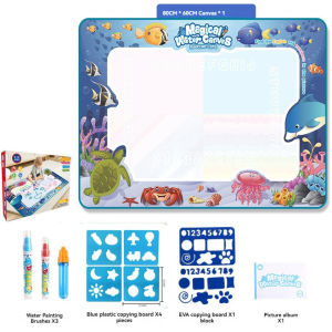 Magic Water Drawing Mat Kit Painting Reusable Large Painting Canvas Kids Montessori Educational Doodle Toys