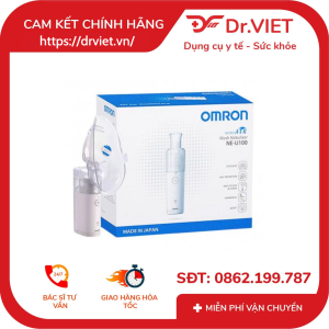 Máy xông mũi họng Omron NE-U100 Chính Hãng – Công nghệ lưới rung siêu âm hiện đại hiệu suất vượt trội