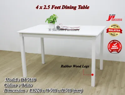 Yi Success Razo Wooden Dining Table / Wooden 4 x 2.5 Feet Dining Table / 4 Feet Dining Table / Quality Meja Makan Kayu