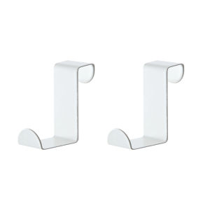 2Pcs/Set Stainless Steel Storage Holder Rack Hook Kitchen Cabinet Clothes Hanger Living Room Sundries Z Shape Hook Behind Door