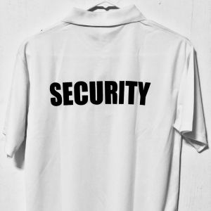 Dri-Fit Polo Shirt for Men with Security Wording Security Polo Shirts Security Guard Polo Shirt Security