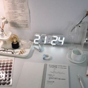 W&G Jam Dinding Meja Alarm Desain Modern LED Digital Clock Tenaga USB - H211 - 7CHZ5SBX
