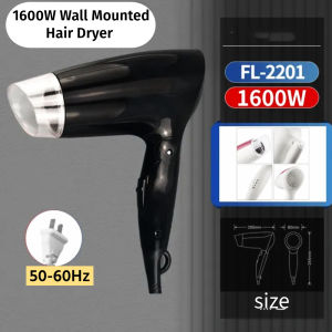AKAPE - 1600W Wall Mounted Hair Dryer For Hotel Negative Ion Blower Strong Wind Bathroom Toilet Household Hair Dryer Household Drying Tool