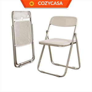 【COZYCASA】Minimalist Rattan Design Foldable Chair / Space - Saving / Office Chair /Dining Chair /Simple Outdoor