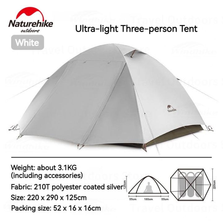 Naturehike%20CLOUD%20RIVER%20Series%202%20/%203%20Person%20Ultralight%20Camping%20Hiking%20Tent%20Portable%20Waterproof%20Silver%20Coated%20UPF50+%20Sunscreen%20with%20Awning%207%20Series%20Aluminum%20Pole%20Backpacking%20Outdoor%20Tent%20Nature%20Hike%20Original%20Heavy%20Duty%20P%20Series%20-%20Image%207