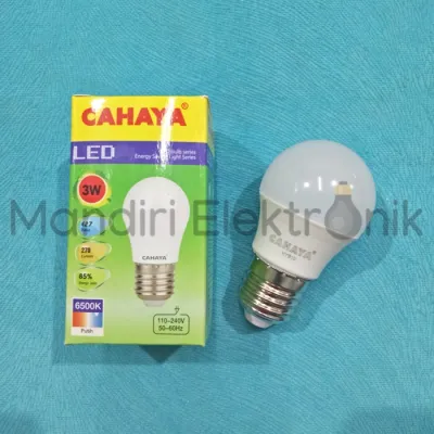 Lampu Bohlam LED Merk Cahaya 3W 5W 7W 9W 12W 15W 18W Putih - CAHAYA Lampu LED