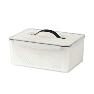 Lưu trữ container cho tủ lạnh thực tế tủ lạnh Crisper với lưới ráo nước rõ ràng và thiết thực tổ chức