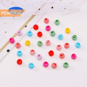 【PCWFKef】 Đáng yêu hạt kẹp tóc cho cô gái kẹo màu sắc nhựa mini tóc Clips barrette