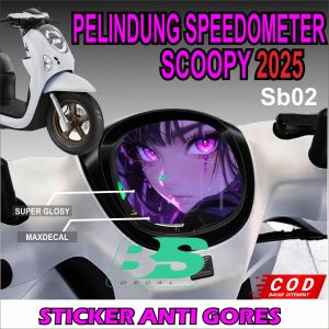 STICKER PRINT TRANSPARAN PELINDUNG ANTI GORES SPEEDOMETER SCOOPY NEW 2025 BERMOTIF KARAKTER / STICKER PRINT TRANSPARAN SPEEDOMETER SCOOPY NEW 2025 BERMOTIF KARAKTER KODE Sb
