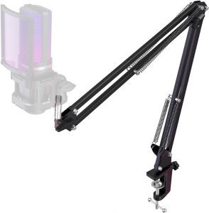 Micrô Podcasting Zealsound RGB Micrô Tụ Điện USB Màu Trắng Cho PC PS5 PS4 Mac Kèm Bộ Chuyển Đổi Điện Thoại Để Ghi Âm Phát Trực Tuyến Chơi Game