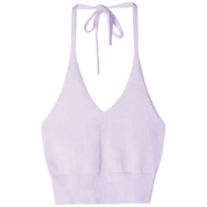 🦋 VEVE Versatile Small Suspender Vest Summer Womens Hanging Neck Sleeveless Top Exposed Navel